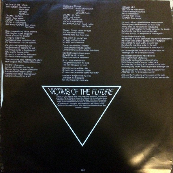 Gary Moore : Victims Of The Future (LP, Album, Ltd)