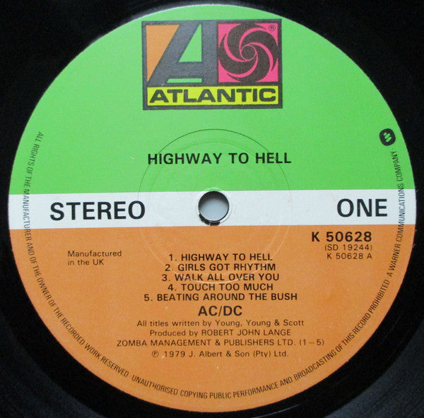 AC/DC : Highway To Hell (LP, Album)