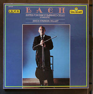 Johann Sebastian Bach - Janos Starker : Suites For Unaccompanied Cello Complete (3xLP, Album + Box)