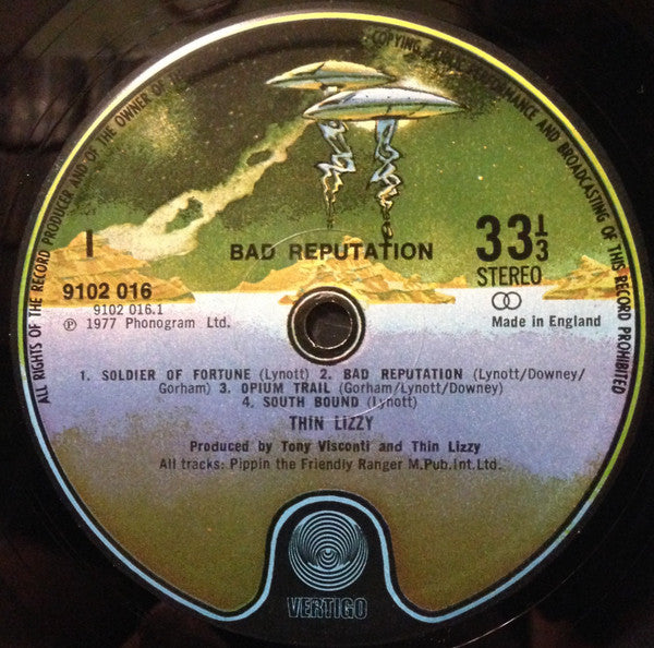 Thin Lizzy : Bad Reputation (LP, Album, Mat)