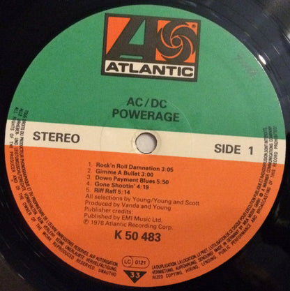 AC/DC : Powerage (LP, Album, RE)