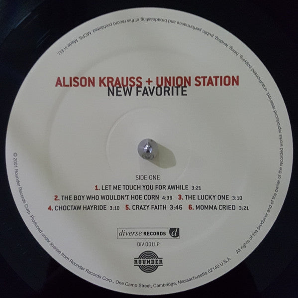 Alison Krauss + Union Station* : New Favorite (LP, Album)