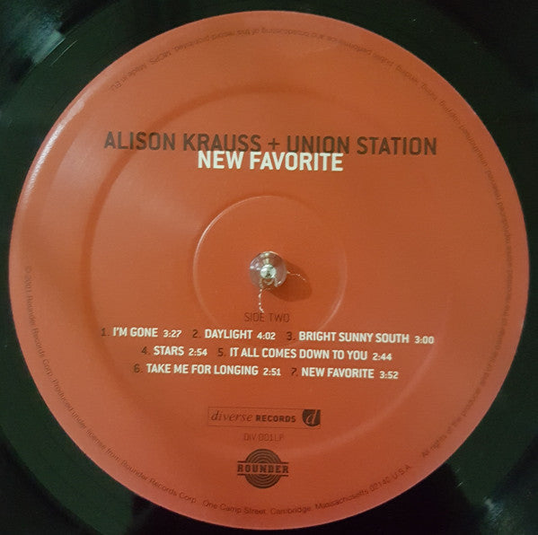 Alison Krauss + Union Station* : New Favorite (LP, Album)