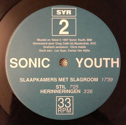 Sonic Youth : Slaapkamers Met Slagroom (12", EP)