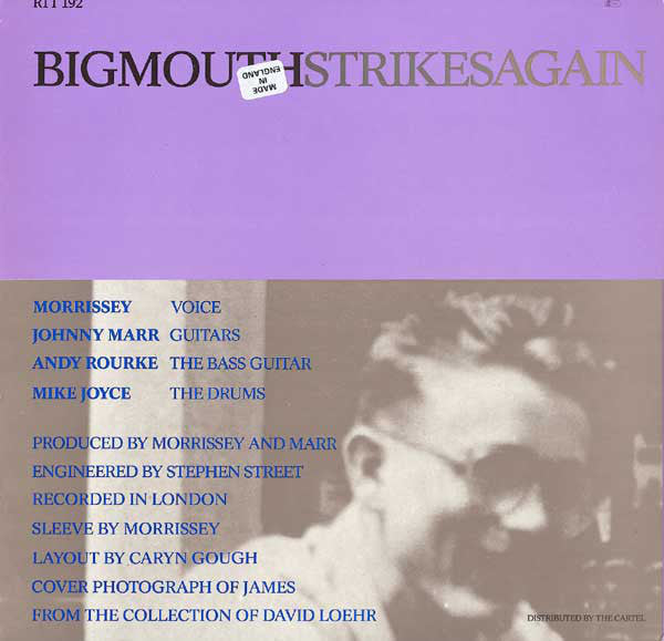 Smiths* : Bigmouth Strikes Again (12", Single, CBS)