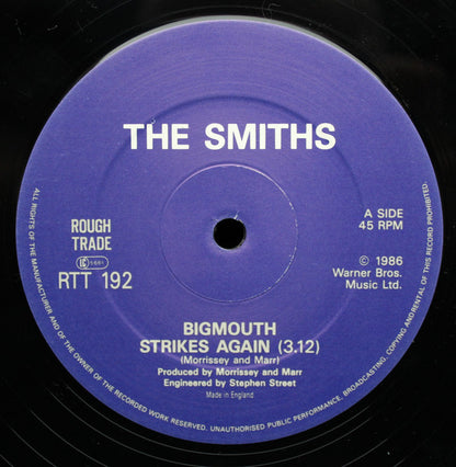 Smiths* : Bigmouth Strikes Again (12", Single, CBS)