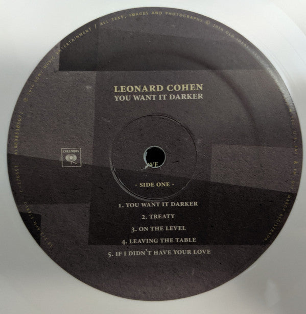 Leonard Cohen : You Want It Darker (LP, Album, Ltd, Whi)