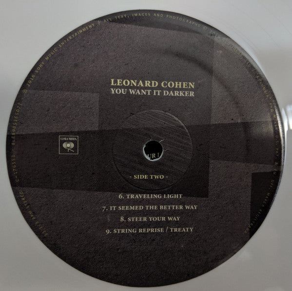 Leonard Cohen : You Want It Darker (LP, Album, Ltd, Whi)