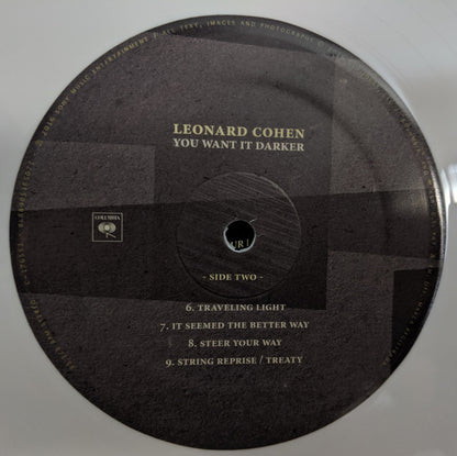 Leonard Cohen : You Want It Darker (LP, Album, Ltd, Whi)