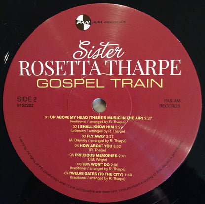 Sister Rosetta Tharpe : Gospel Train (LP, Album, Ltd, RE, 180)