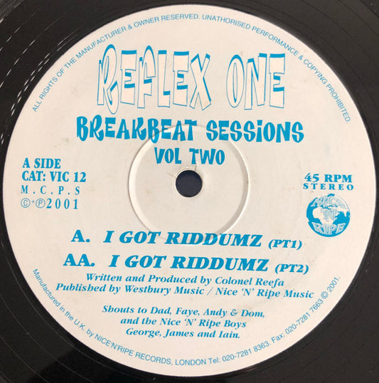 Reflex One : Breakbeat Sessions Vol Two (12")