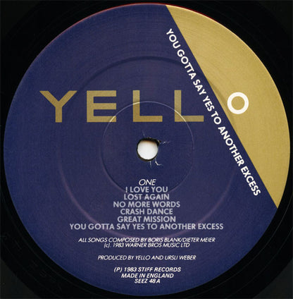 Yello : You Gotta Say Yes To Another Excess (LP, Album)