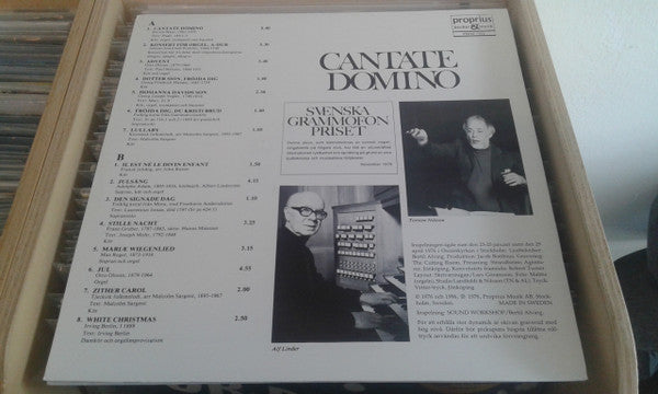 Oscars Motettkör, Torsten Nilsson, Alf Linder, Marianne Mellnäs : Cantate Domino (LP, Album)