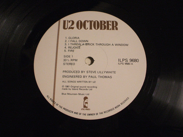 U2 : October (LP, Album)