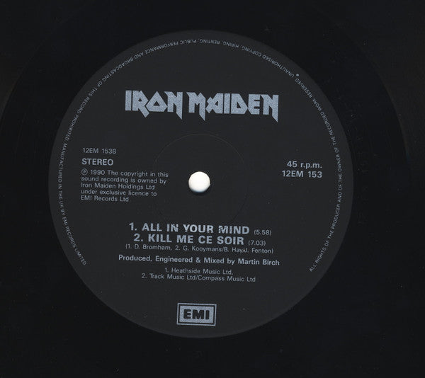 Iron Maiden : Holy Smoke (12", Single)