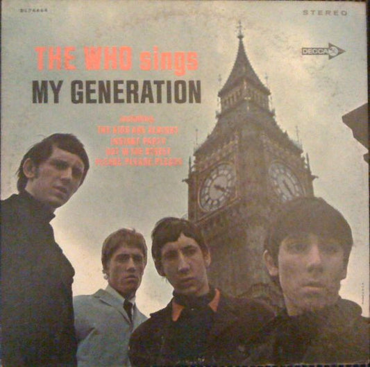 The Who : The Who Sings My Generation (LP, Album, Glo)