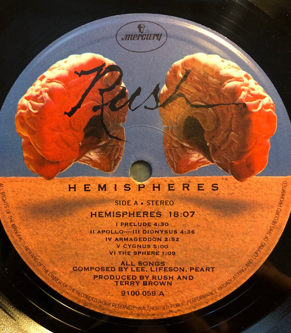 Rush : Hemispheres (LP, Album, MP, Gat)