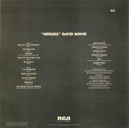 David Bowie : "Heroes" (LP, Album)