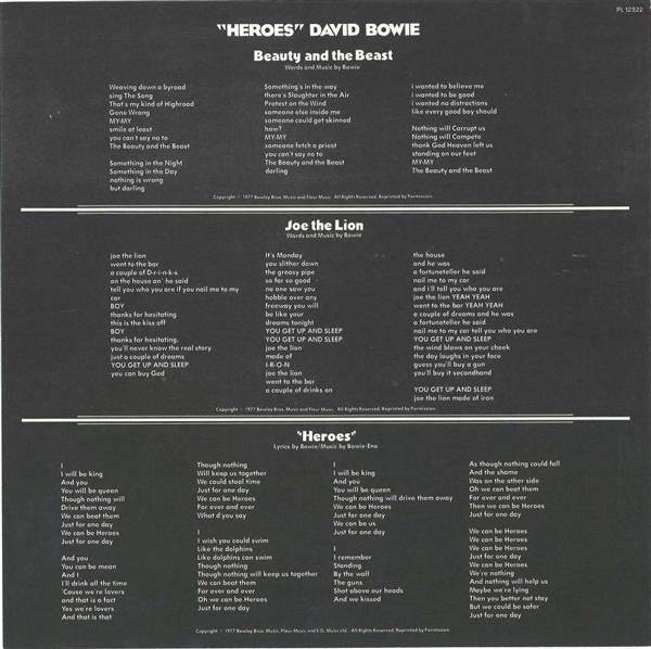 David Bowie : "Heroes" (LP, Album)