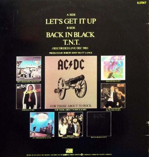 AC/DC : Let's Get It Up (12")