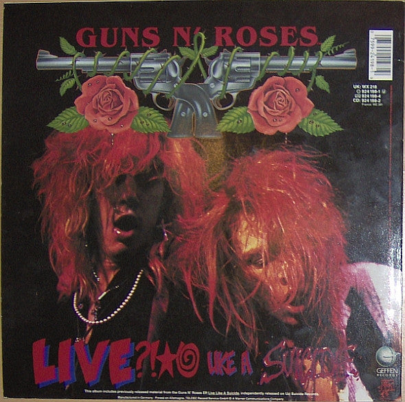 Guns N' Roses : G N' R Lies (LP, Album, 1st)