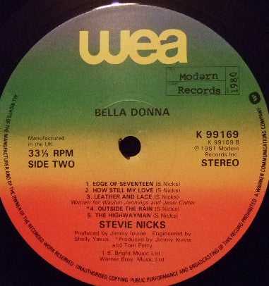 Stevie Nicks : Bella Donna (LP, Album)