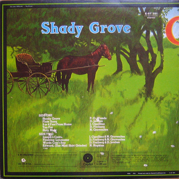 Quicksilver Messenger Service : Shady Grove (LP, Album)