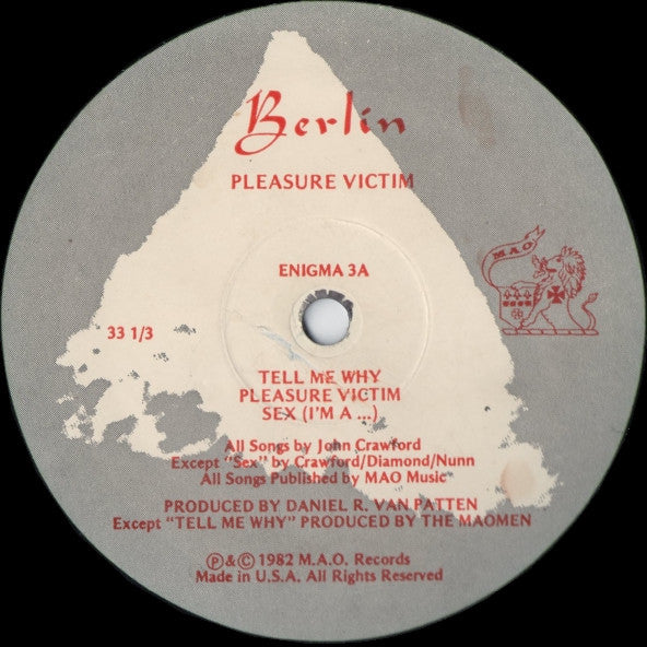 Berlin : Pleasure Victim (LP, Album)