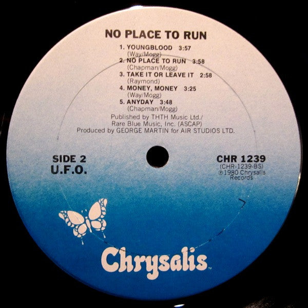 UFO (5) : No Place To Run (LP, Album, San)