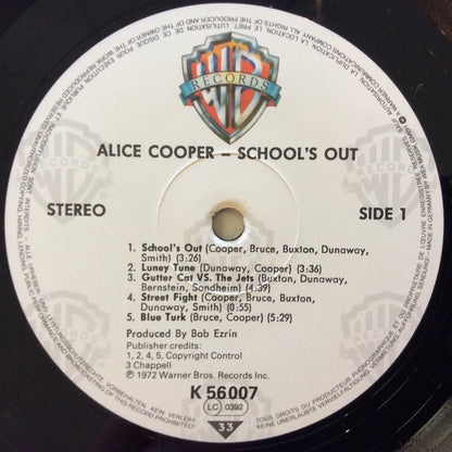 Alice Cooper : School's Out (LP, Album, RE)