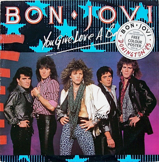 Bon Jovi : You Give Love A Bad Name (12", Ltd)