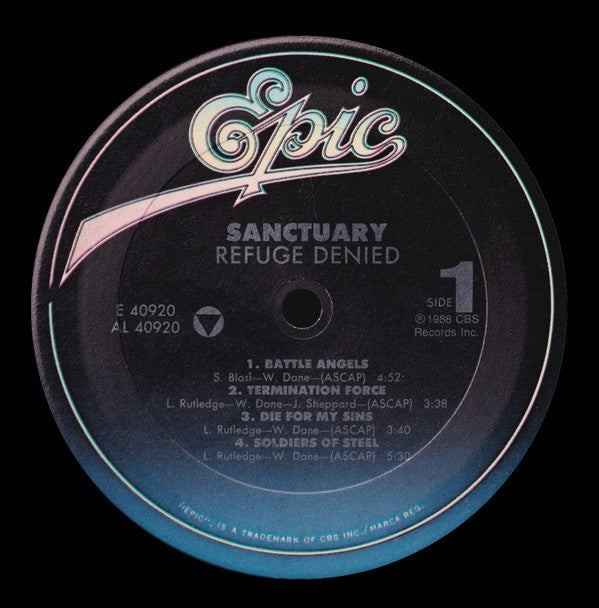 Sanctuary (4) : Refuge Denied (LP, Album)