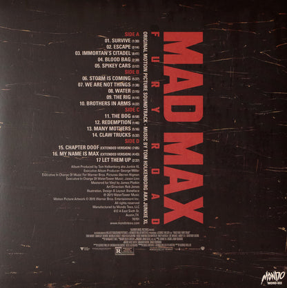 Tom Holkenborg AKA  Junkie XL : Mad Max Fury Road (LP, Yel + LP, Tan + Ltd, RE, 180)