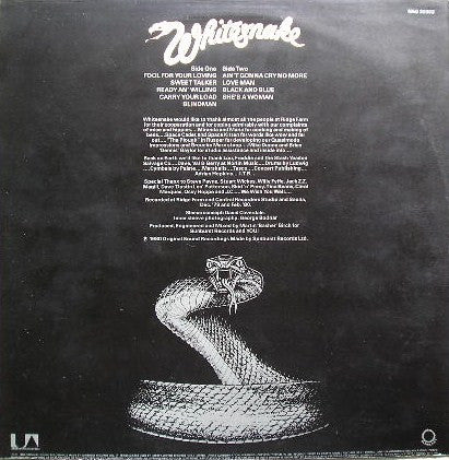 Whitesnake : Ready An' Willing (LP, Album)