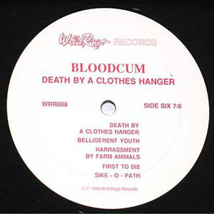 Bloodcum : Death By A... Clothes Hanger (LP, Album)