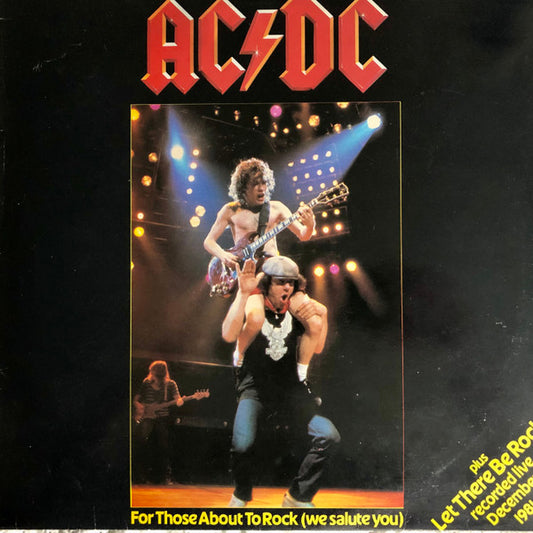 AC/DC : For Those About To Rock (We Salute You) (12", Single)