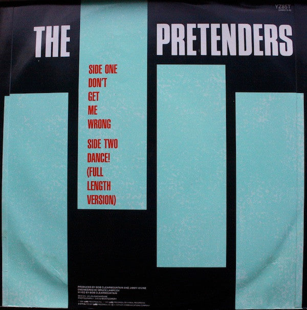 The Pretenders : Don't Get Me Wrong (12", Single)