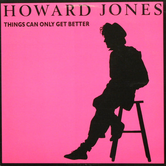 Howard Jones : Things Can Only Get Better (12", Pin)