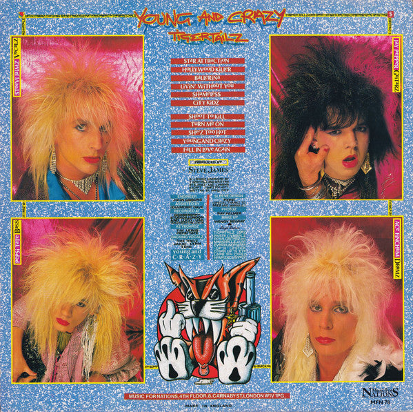 Tigertailz : Young And Crazy (LP, Album)