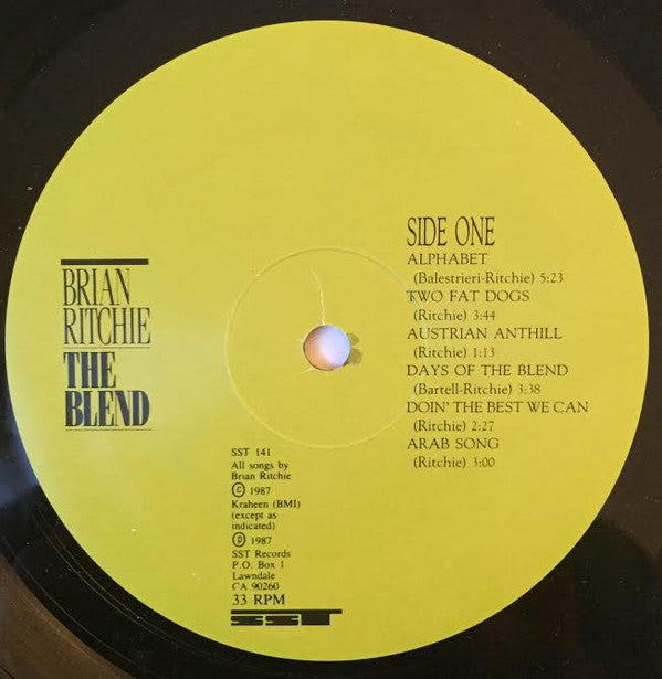 Brian Ritchie : The Blend (LP, Album)