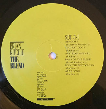 Brian Ritchie : The Blend (LP, Album)