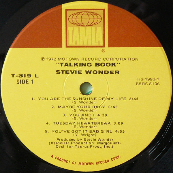 Stevie Wonder : Talking Book (LP, Album, Hol)