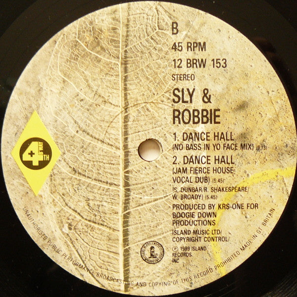 Sly & Robbie : Dance Hall (12")