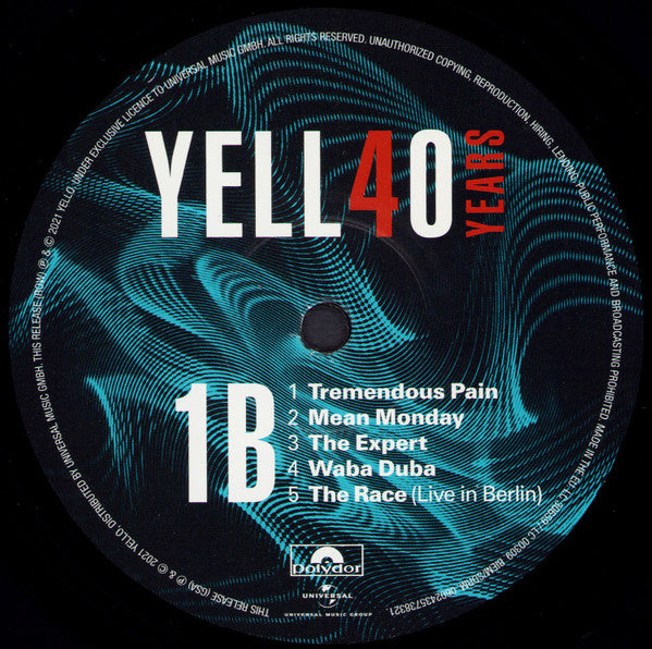 Yello : Yell40 Years (2xLP, Comp, Ltd, 180)