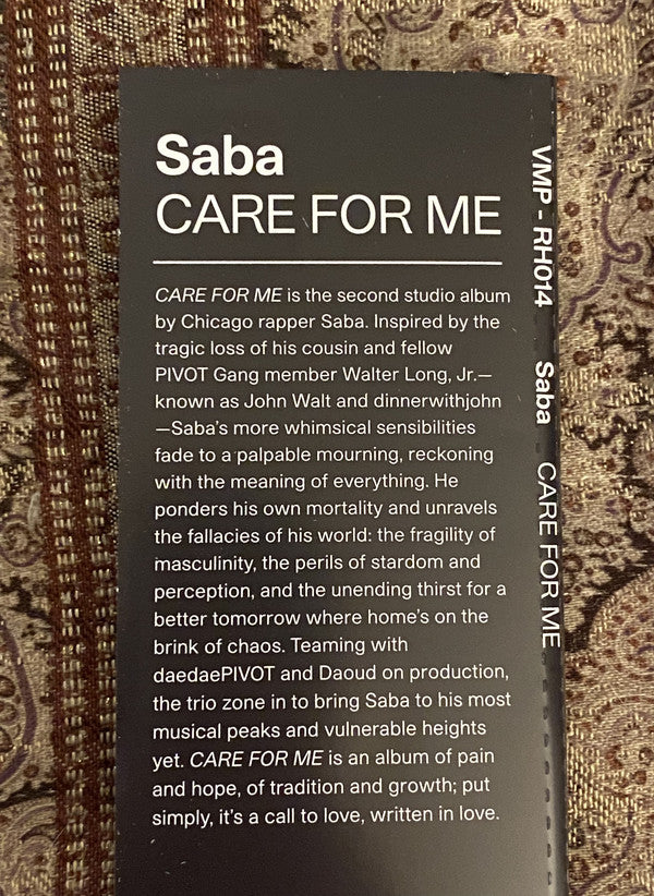 Saba (14) : Care For Me (LP, Album, Club, RP, Gre)