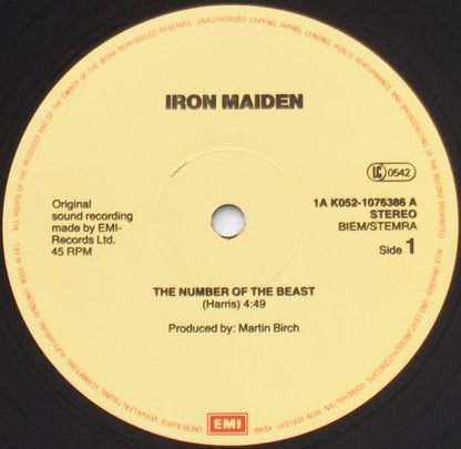 Iron Maiden : The Number Of The Beast (12", Maxi)