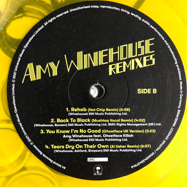 Amy Winehouse : Remixes (LP, Yel + LP, Blu + RSD, Comp, Ltd)