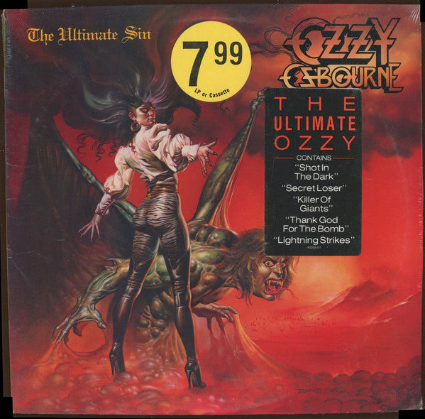 Ozzy Osbourne The Ultimate Sin top vinyl