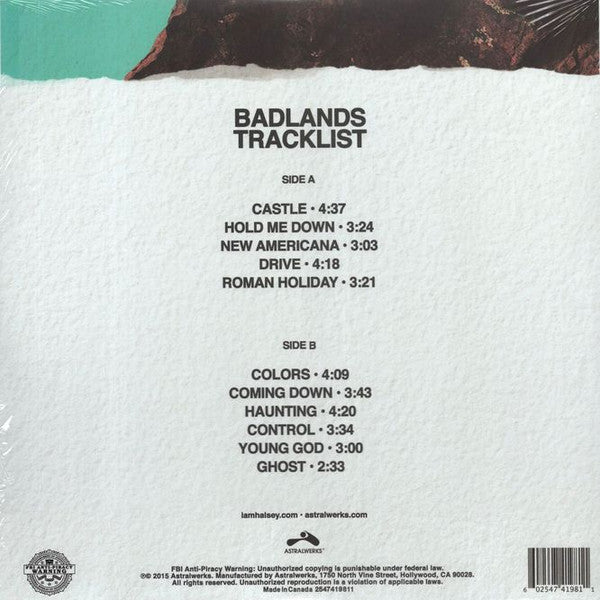 Halsey : Badlands (LP, Album, RE, Pin)