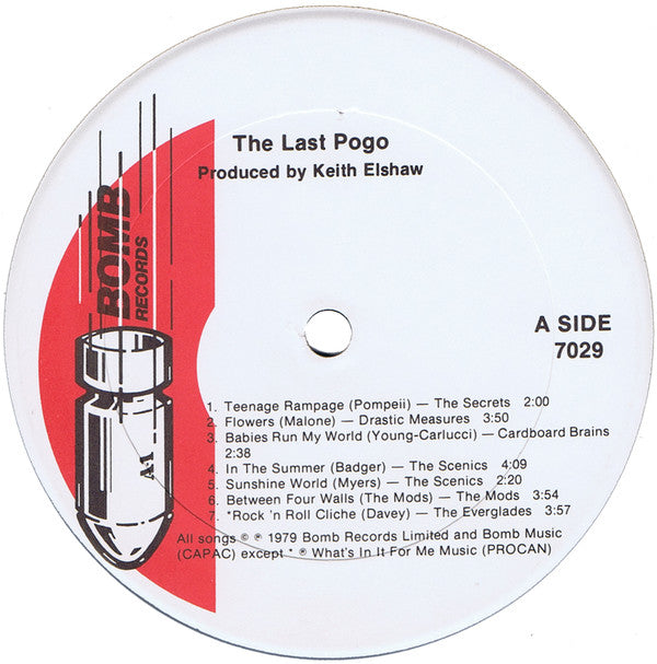 Various : And Now Live From Toronto ... The Last Pogo (LP, Comp)